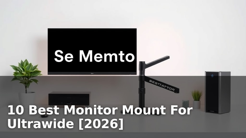 10 Best Monitor Mount For Ultrawide [2026]