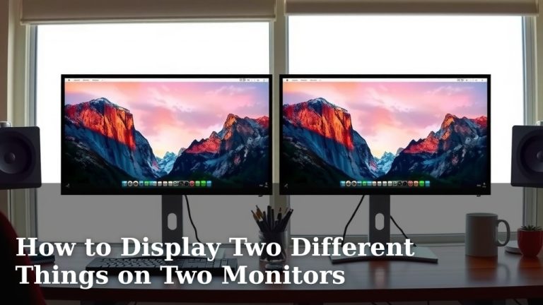 How to Display Two Different Things on Two Monitors