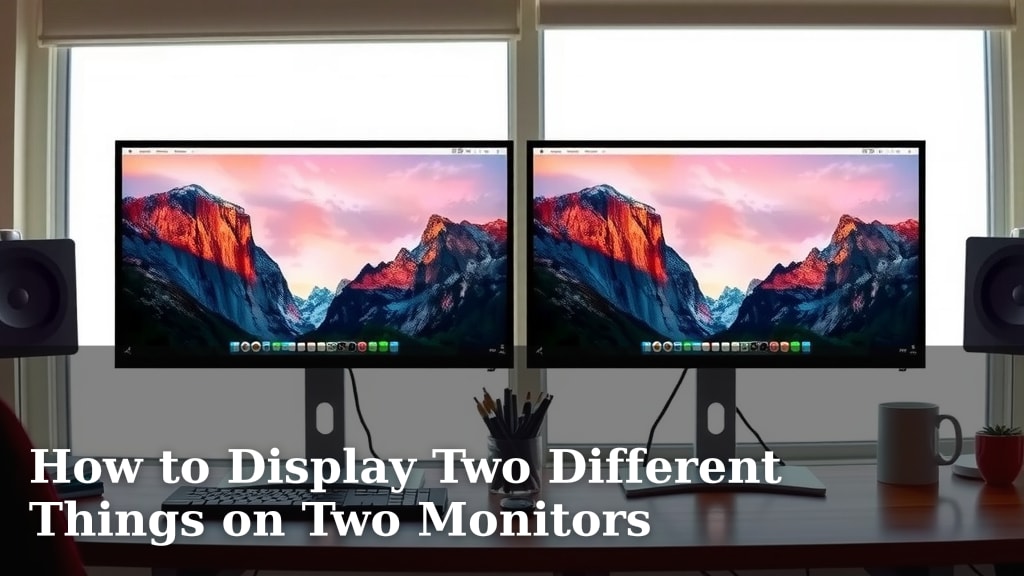 How to Display Two Different Things on Two Monitors