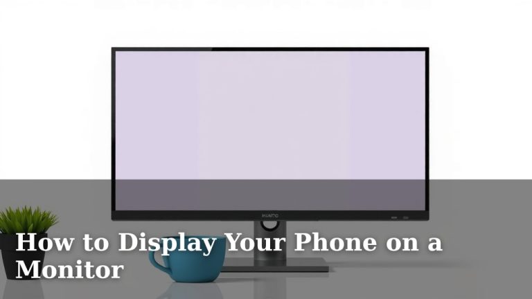 How to Display Your Phone on a Monitor
