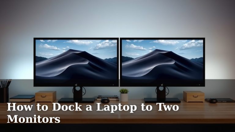 How to Dock a Laptop to Two Monitors