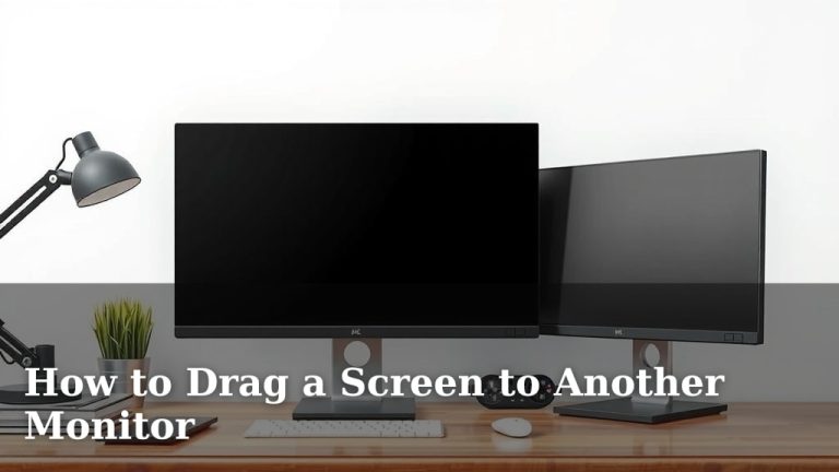 How to Drag a Screen to Another Monitor