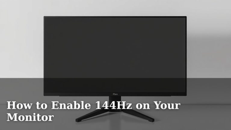 How to Enable 144Hz on Your Monitor