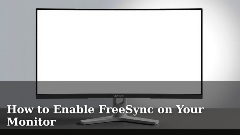 How to Enable FreeSync on Your Monitor