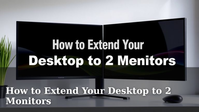 How to Extend Your Desktop to 2 Monitors