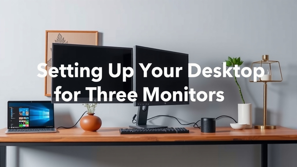 Setting Up Your Desktop for Three Monitors