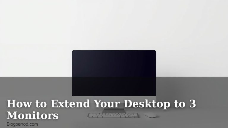How to Extend Your Desktop to 3 Monitors