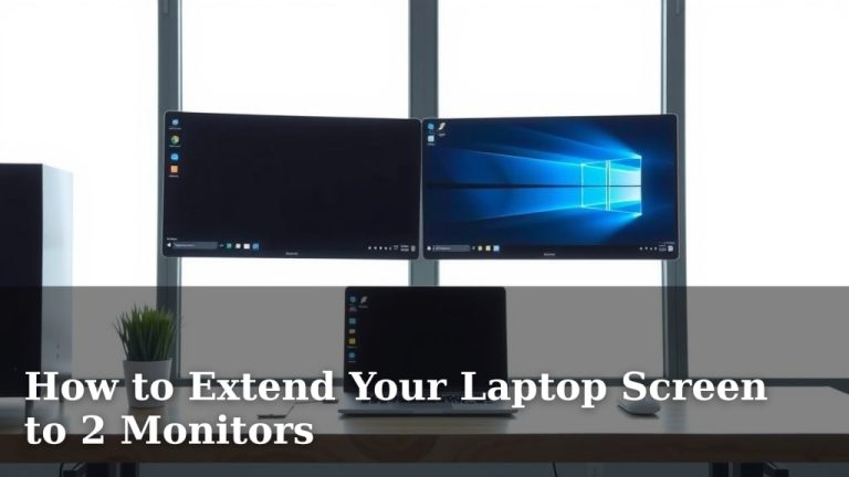 How to Extend Your Laptop Screen to 2 Monitors