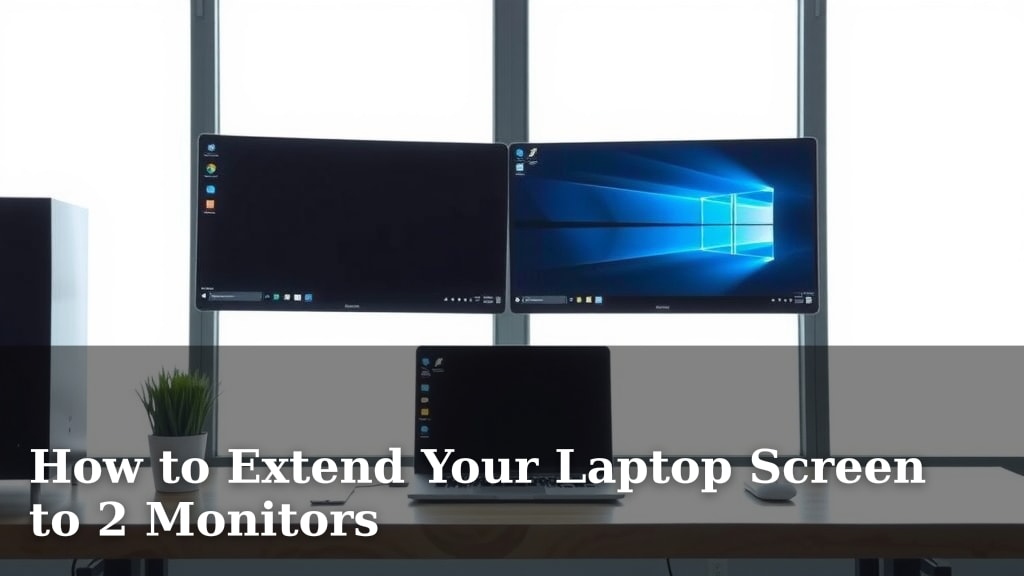 How to Extend Your Laptop Screen to 2 Monitors
