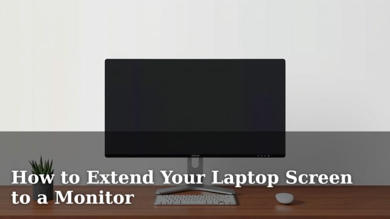 How to Extend Your Laptop Screen to a Monitor