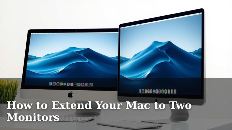 How to Extend Your Mac to Two Monitors