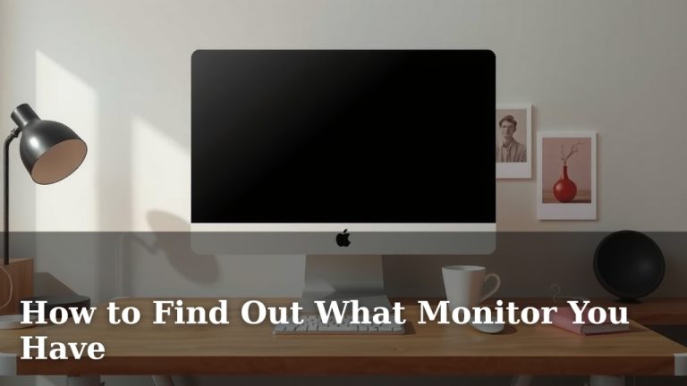 How to Find Out What Monitor You Have