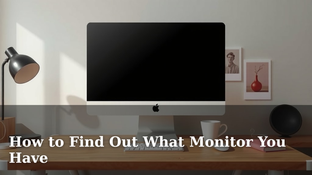 How to Find Out What Monitor You Have