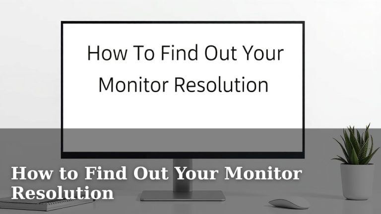 How to Find Out Your Monitor Resolution