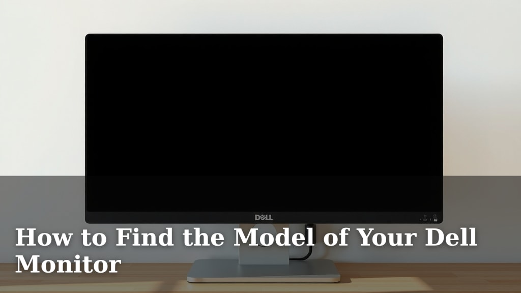 How to Find the Model of Your Dell Monitor