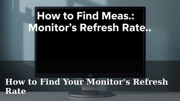 How to Find Your Monitor's Refresh Rate