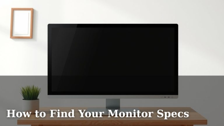 How to Find Your Monitor Specs