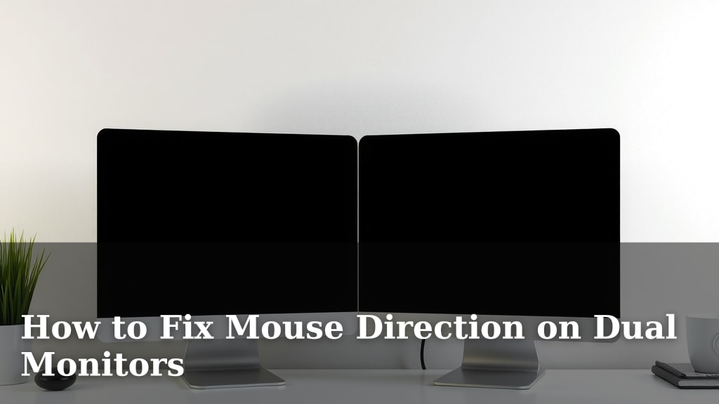 How to Fix Mouse Direction on Dual Monitors