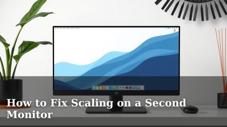 How to Fix Scaling on a Second Monitor