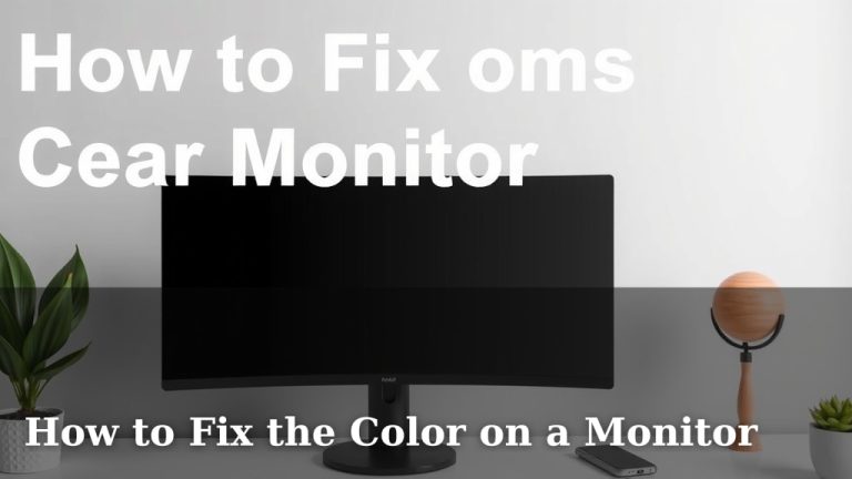 How to Fix the Color on a Monitor