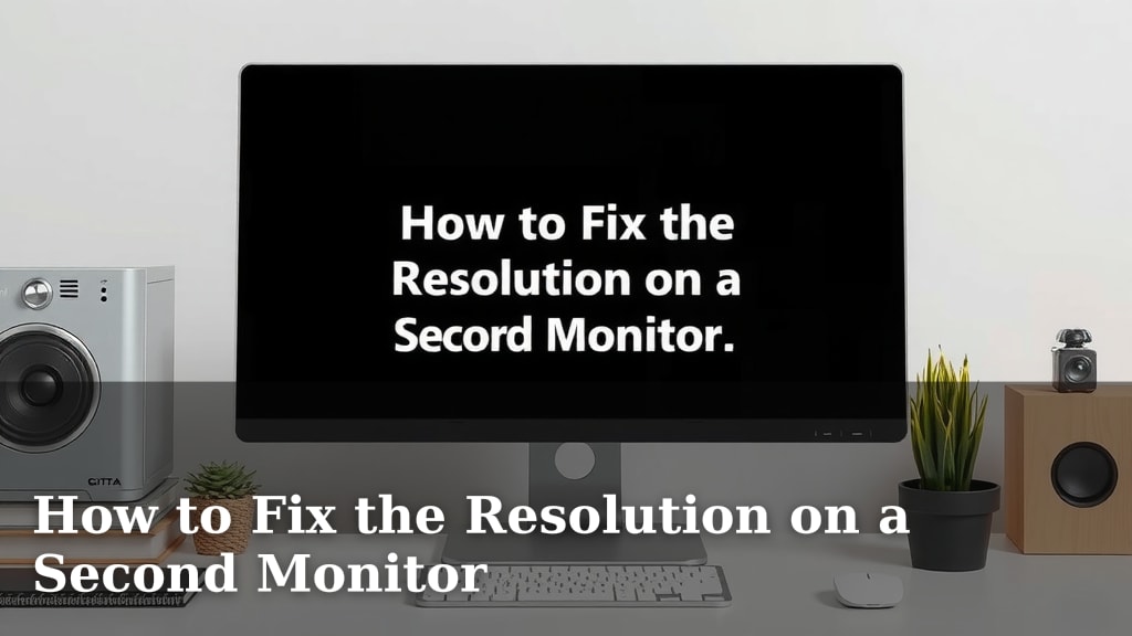 How to Fix the Resolution on a Second Monitor