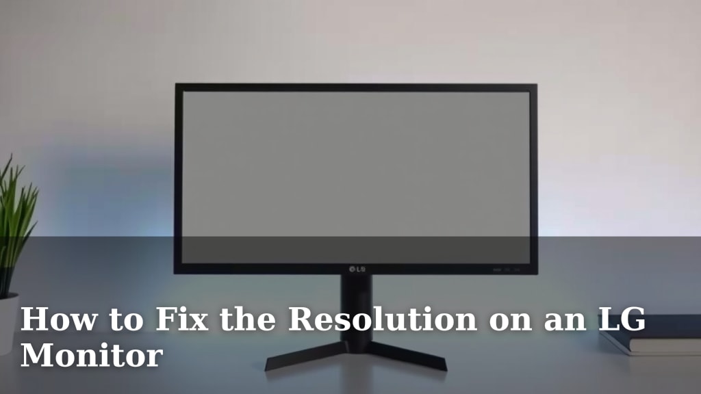 How to Fix the Resolution on an LG Monitor