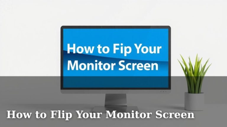 How to Flip Your Monitor Screen