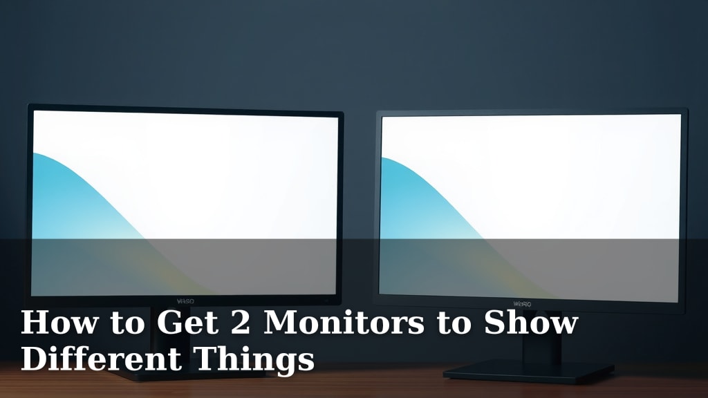 How to Get 2 Monitors to Show Different Things
