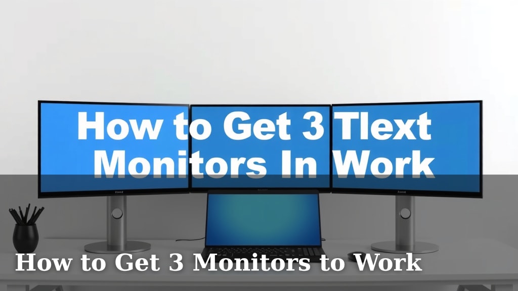 How to Get 3 Monitors to Work
