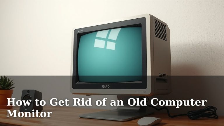 How to Get Rid of an Old Computer Monitor