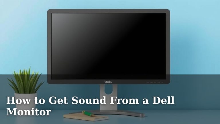 How to Get Sound From a Dell Monitor