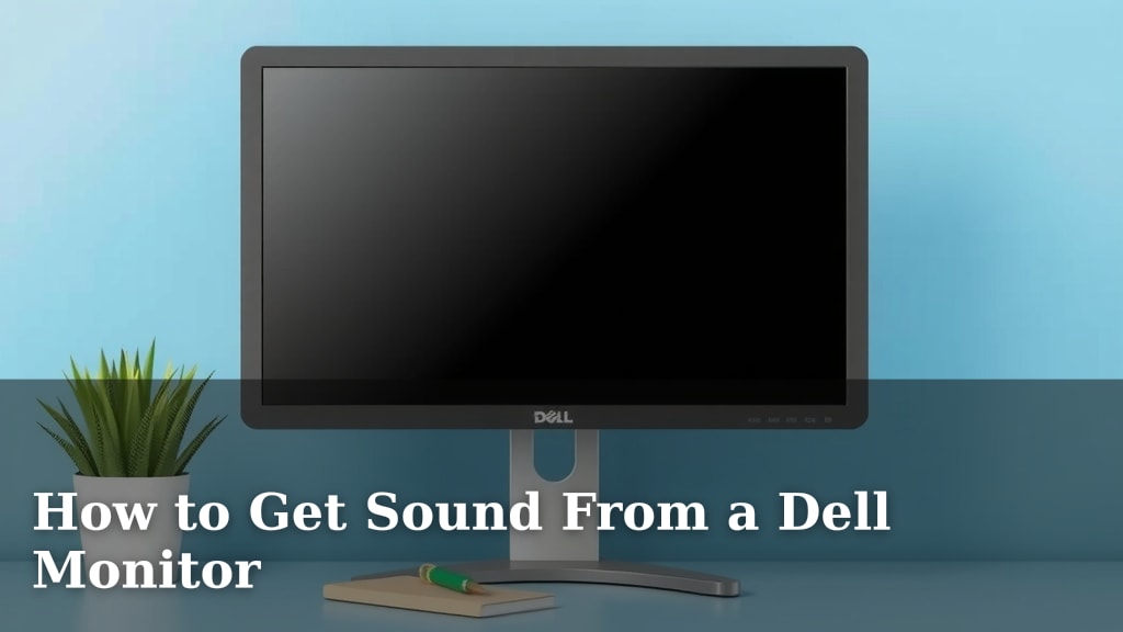 How to Get Sound From a Dell Monitor