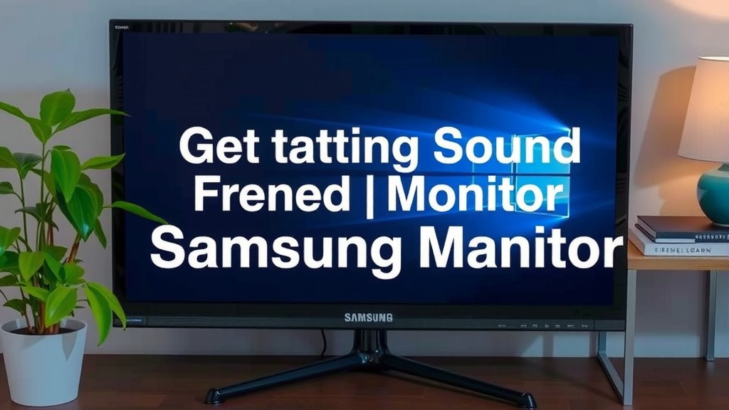 Getting Sound From Your Samsung Monitor: A Troubleshooting Guide