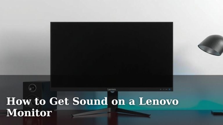 How to Get Sound on a Lenovo Monitor