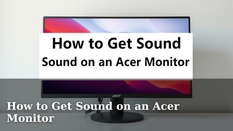 How to Get Sound on an Acer Monitor