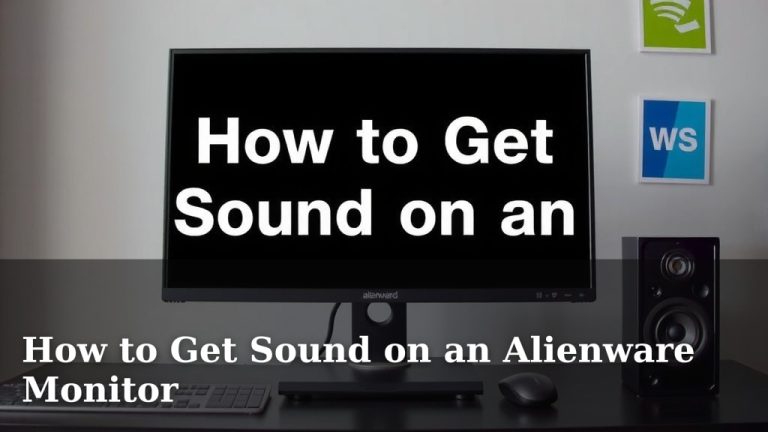 How to Get Sound on an Alienware Monitor
