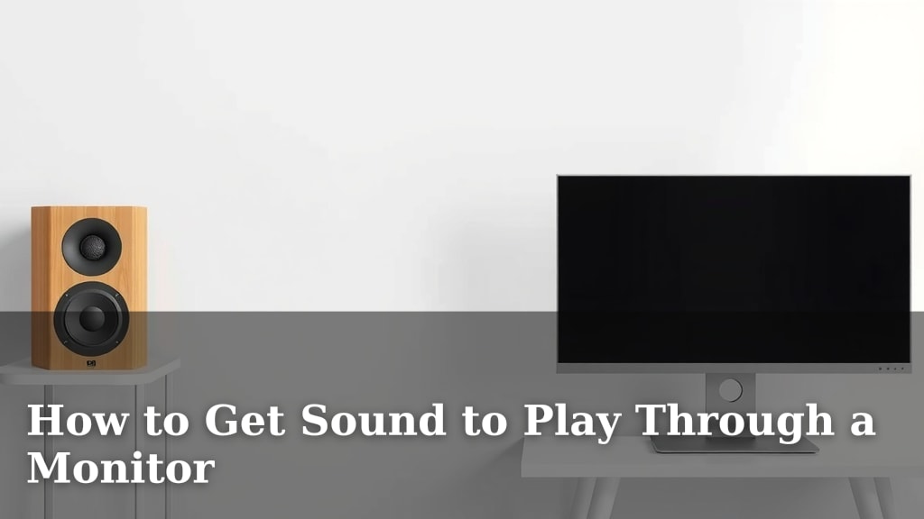 How to Get Sound to Play Through a Monitor