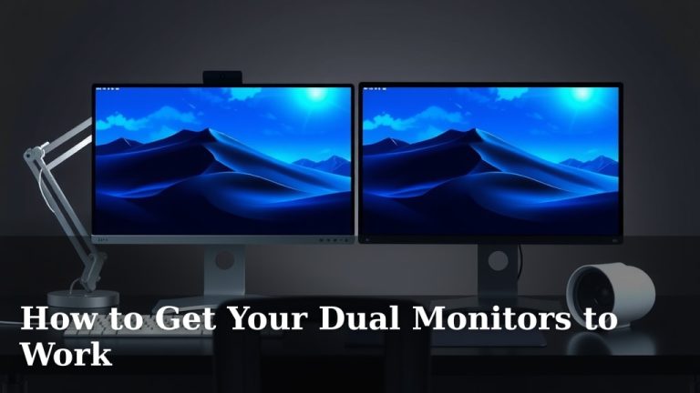 How to Get Your Dual Monitors to Work