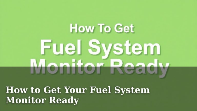 How to Get Your Fuel System Monitor Ready