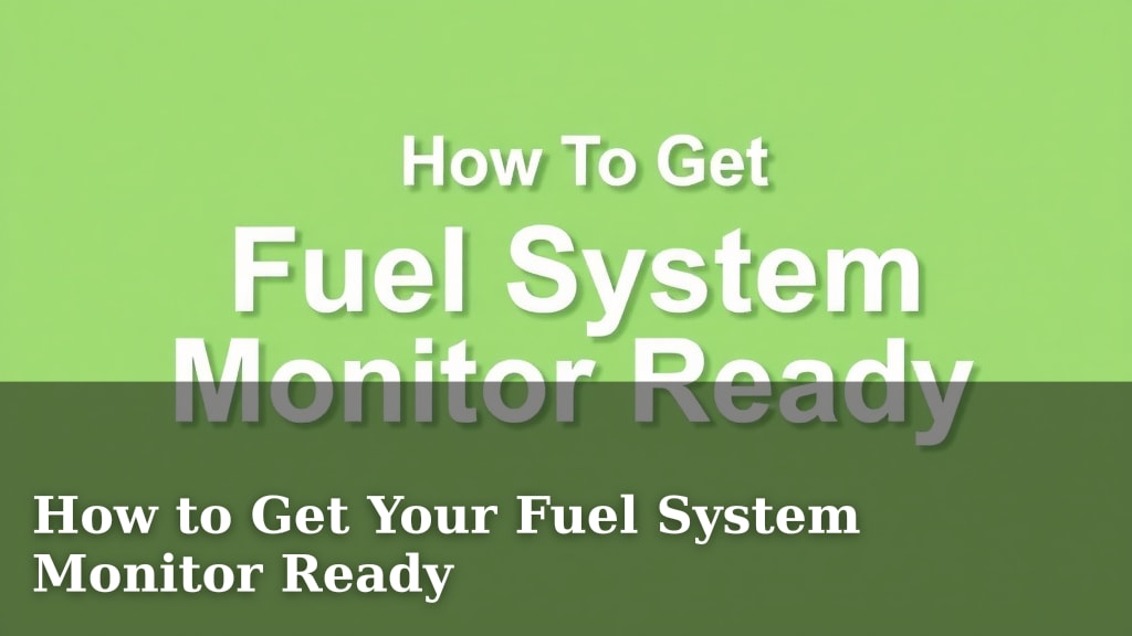 How to Get Your Fuel System Monitor Ready