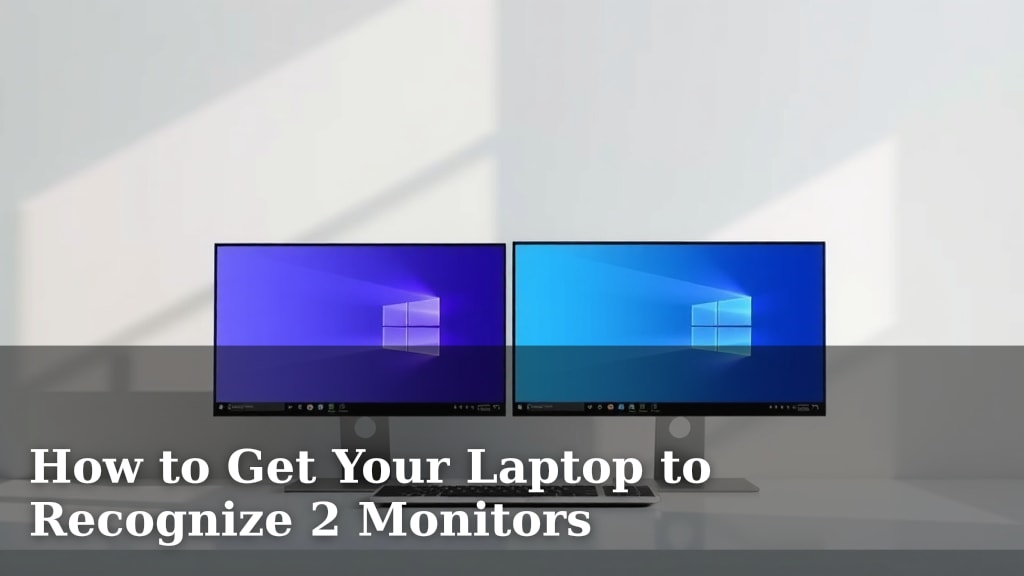 How to Get Your Laptop to Recognize 2 Monitors