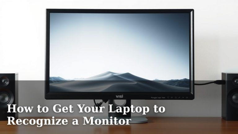How to Get Your Laptop to Recognize a Monitor