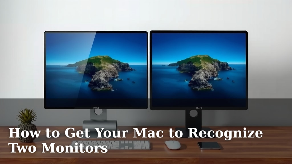 How to Get Your Mac to Recognize Two Monitors