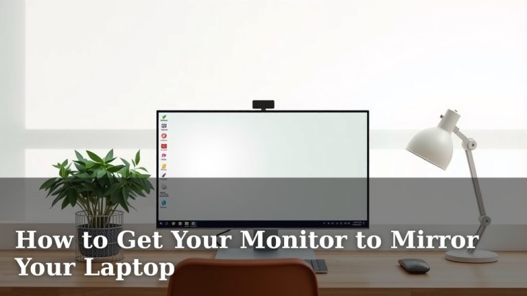 How to Get Your Monitor to Mirror Your Laptop