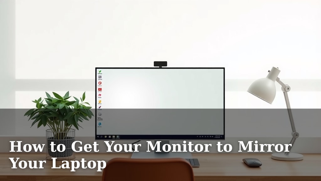 How to Get Your Monitor to Mirror Your Laptop