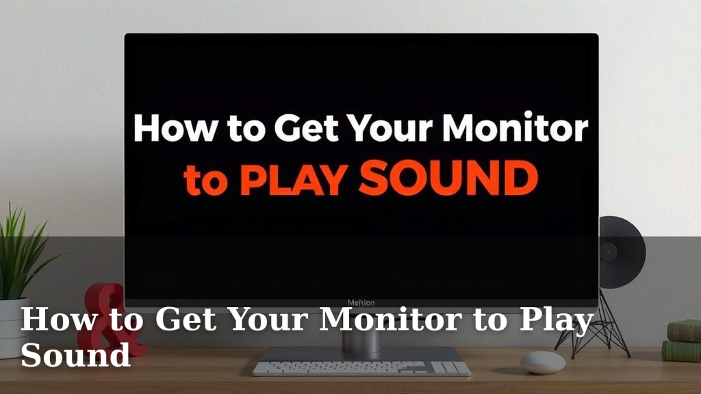 How to Get Your Monitor to Play Sound