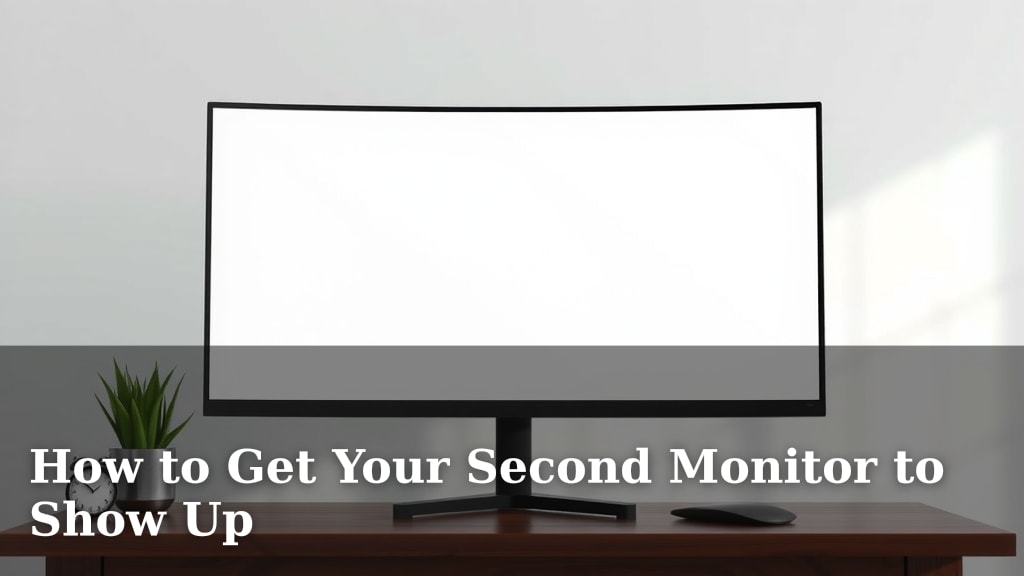 How to Get Your Second Monitor to Show Up