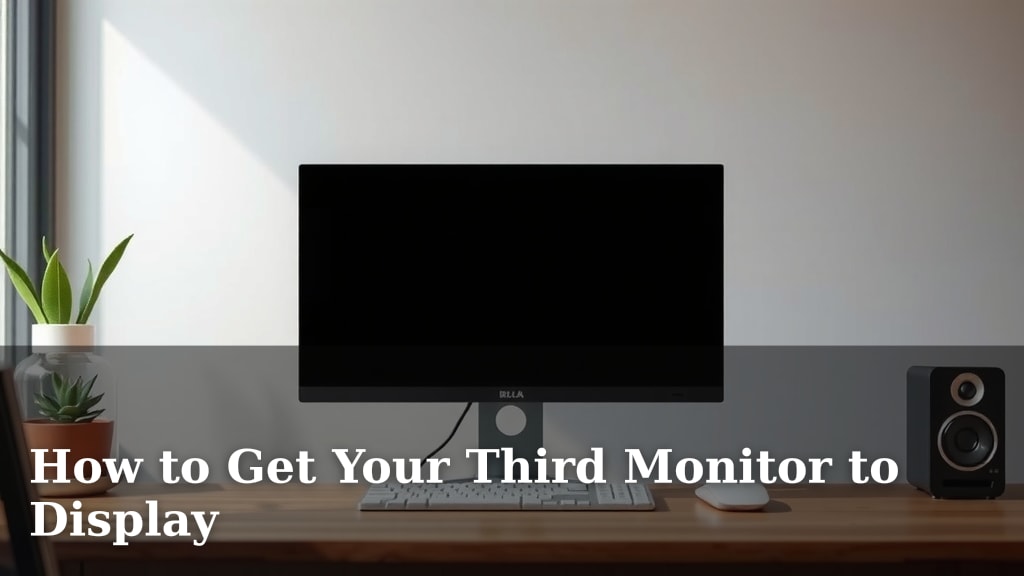 How to Get Your Third Monitor to Display