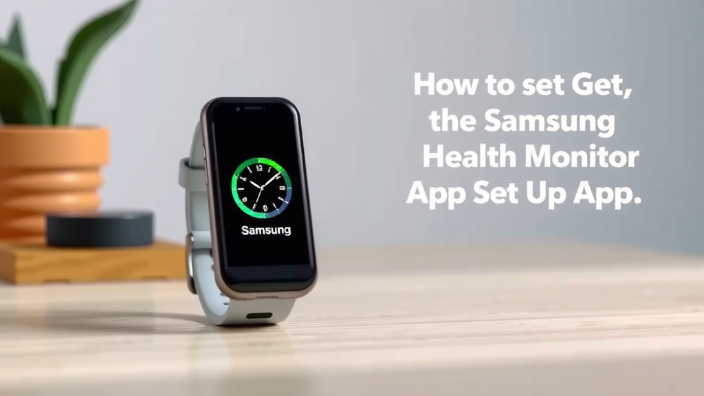 Getting Your Samsung Health Monitor App Set Up