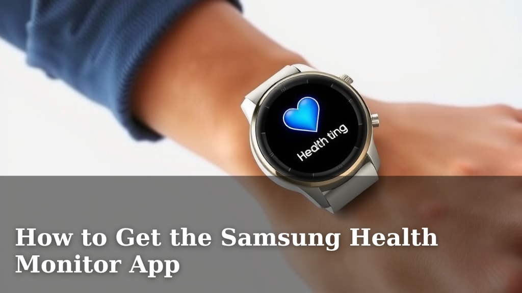How to Get the Samsung Health Monitor App